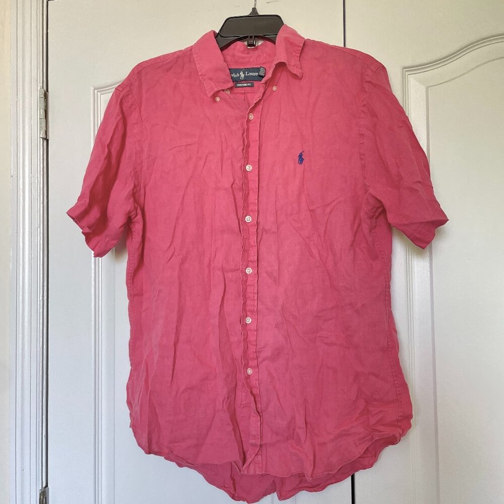 Ralph Lauren 100% Linen Short Sleeve Button Down
